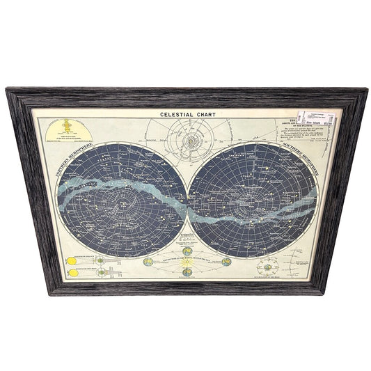 Framed Celestial Chart