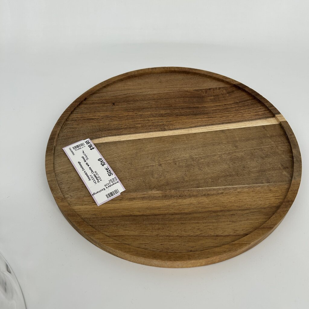 Pumpkin Cloche with Wood Pedestal