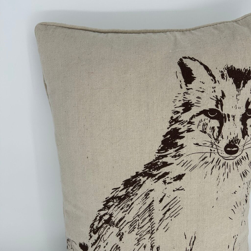 Fox Front Down Pillow
