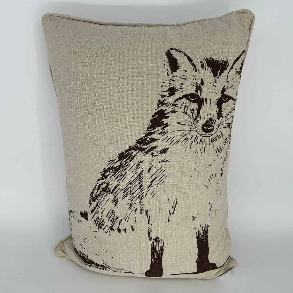 Fox Front Down Pillow