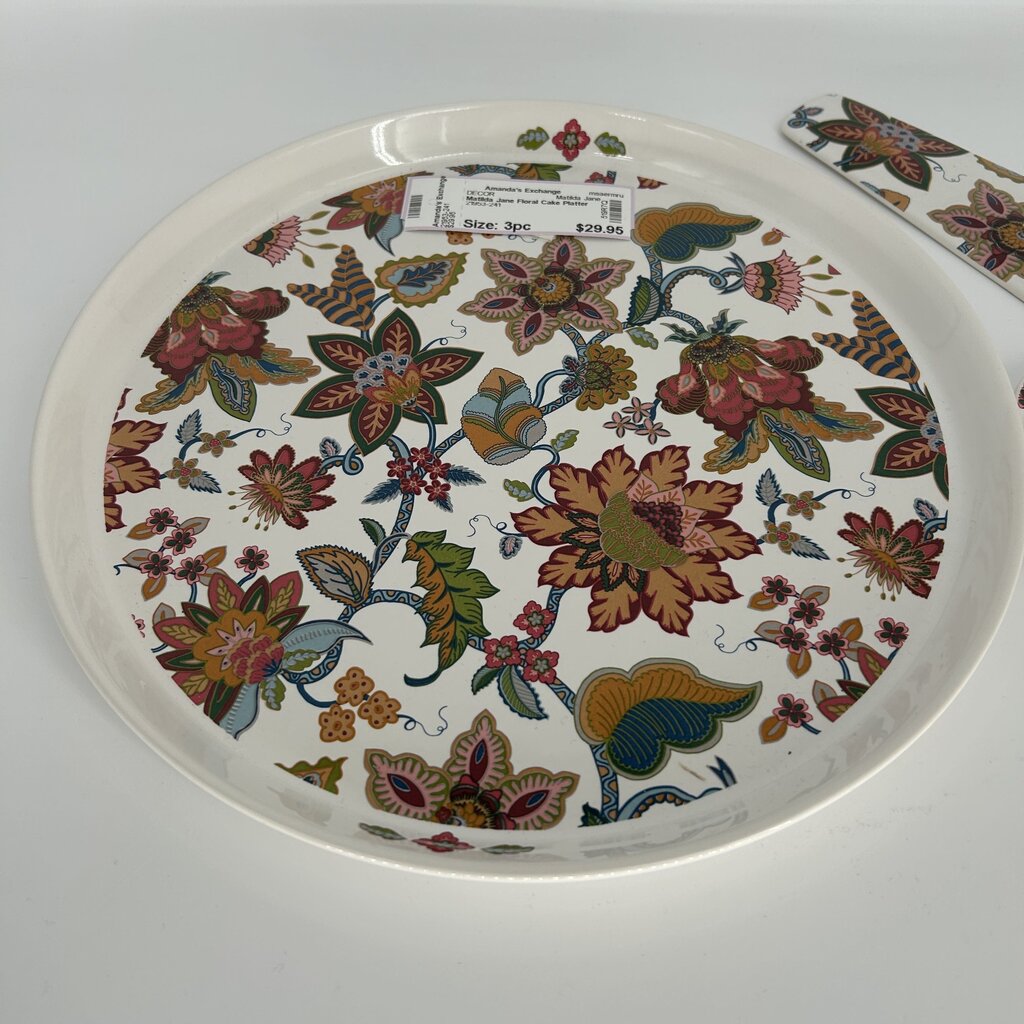 Matilda Jane Floral Cake Platter Set