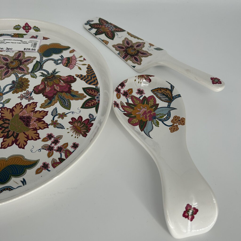 Matilda Jane Floral Cake Platter Set