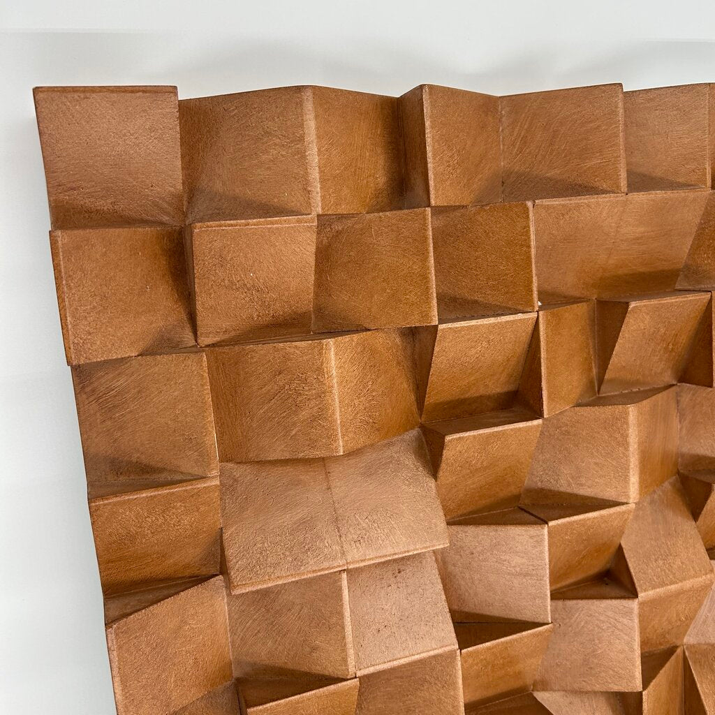 Geometric Textured Wall Hanging