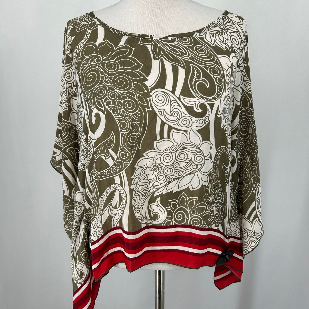 Baizaar L/s Floral Silk Shirt