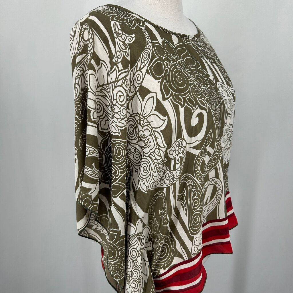 Baizaar L/s Floral Silk Shirt