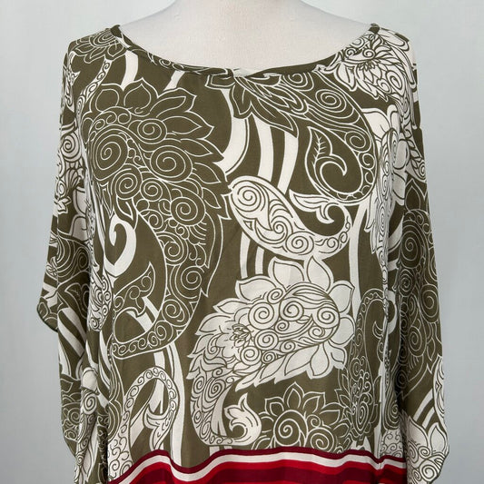 Baizaar L/s Floral Silk Shirt
