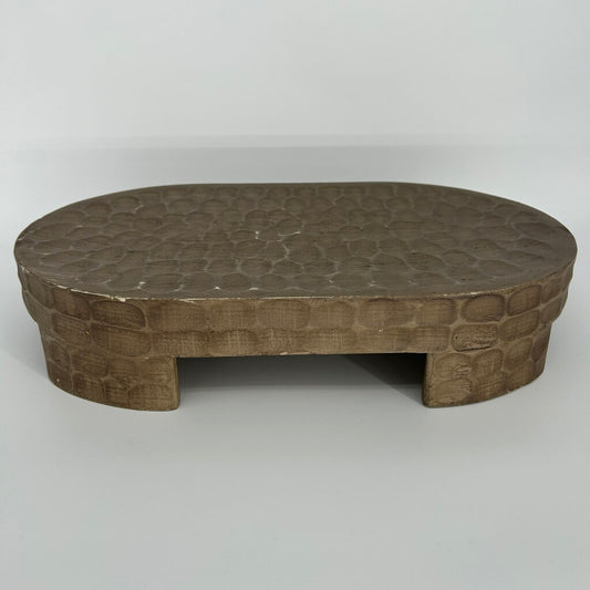 Dimpled Wooden Oval Stand