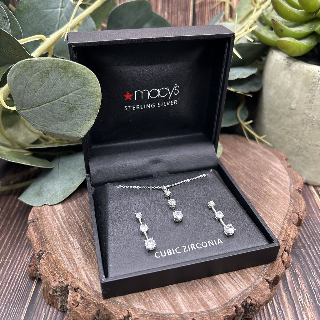 Sterling & CZ Jewelry Set