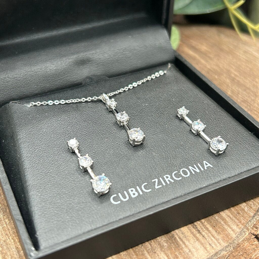 Sterling & CZ Jewelry Set