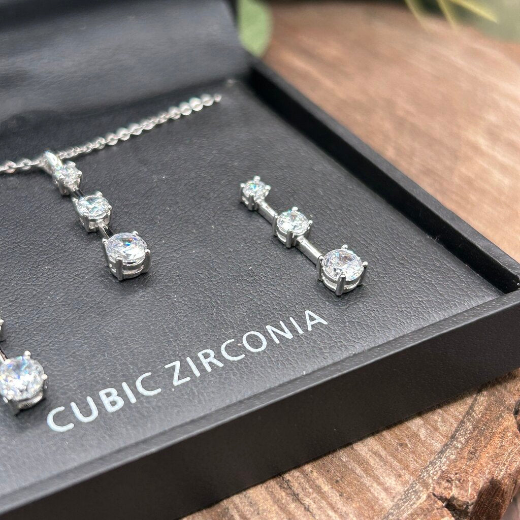 Sterling & CZ Jewelry Set
