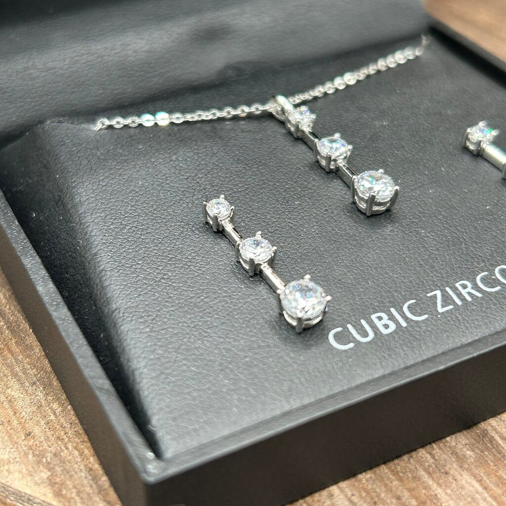 Sterling & CZ Jewelry Set