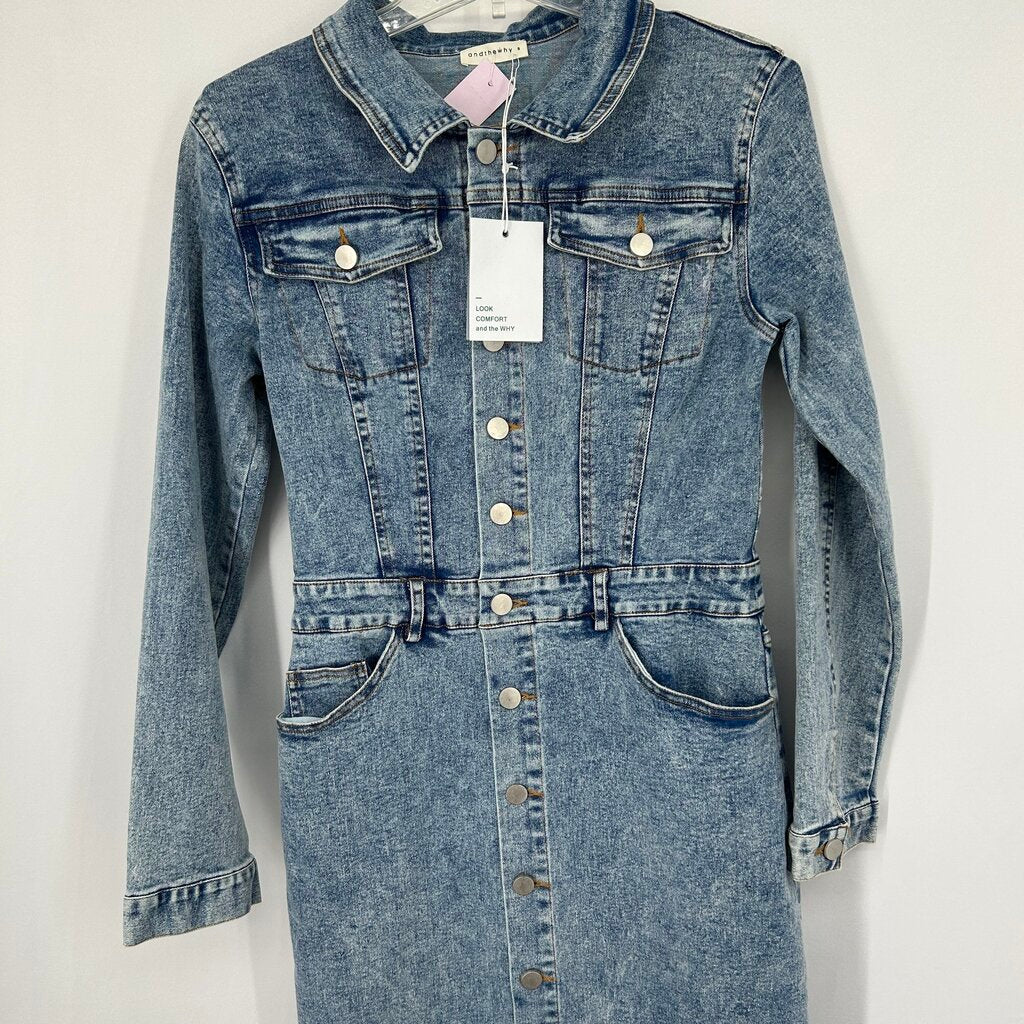And the Why L/s Denim Dress