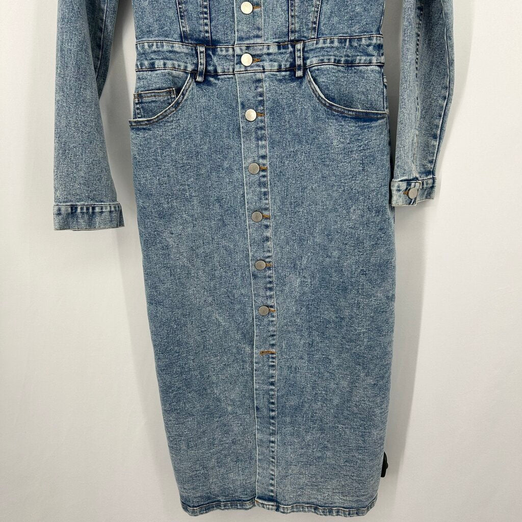 And the Why L/s Denim Dress