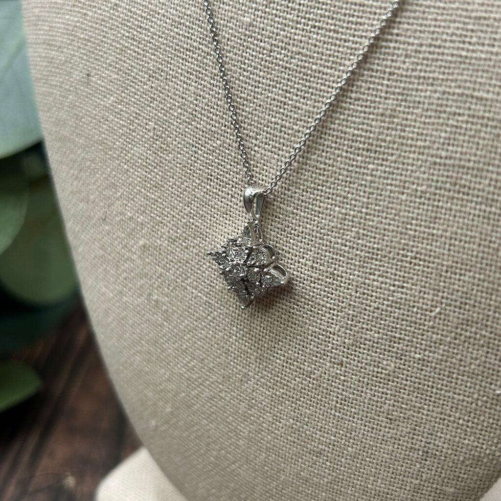 Sterling & Diamond Necklace