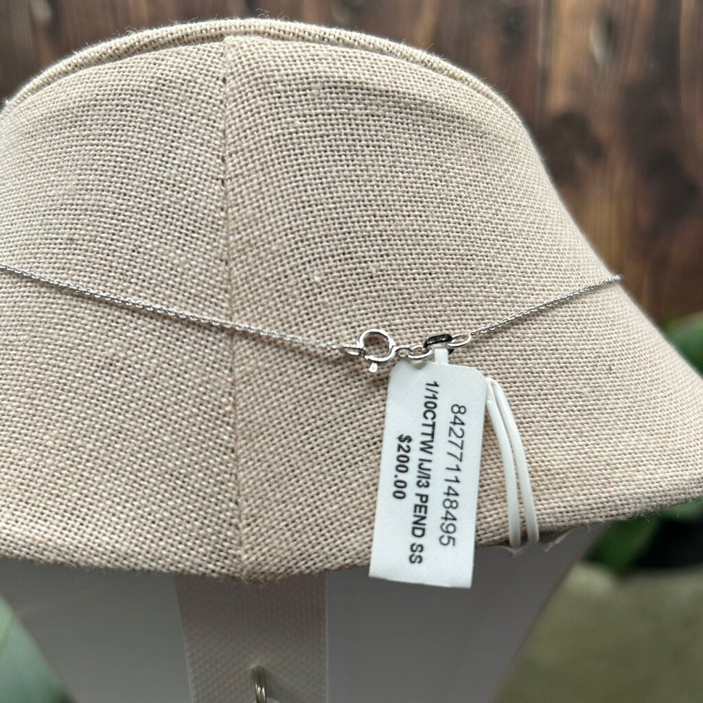 Sterling & Diamond Necklace