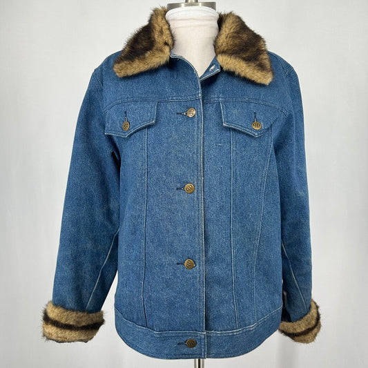 Dennis Basso Faux Trim Jacket