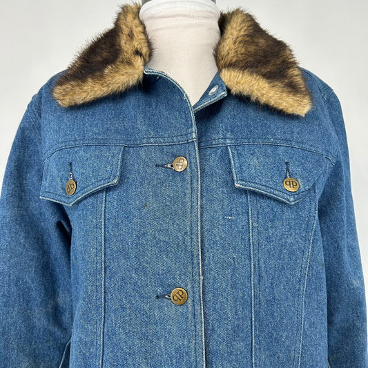 Dennis Basso Faux Trim Jacket