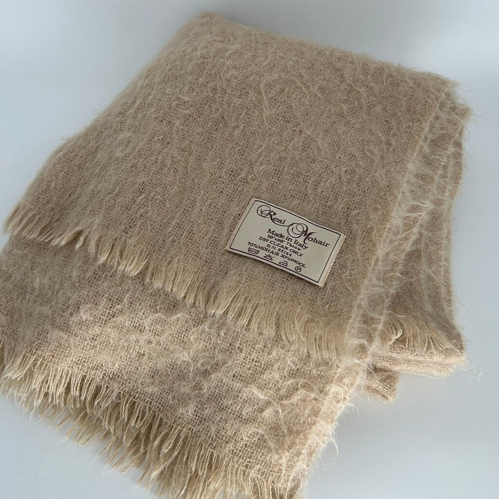 Real Mohair Throw Blanket