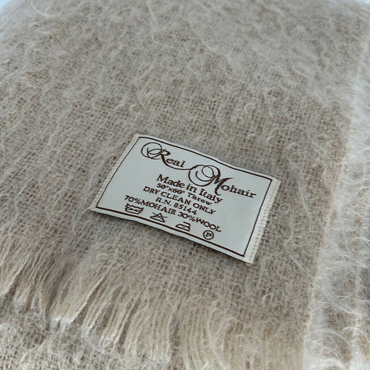 Real Mohair Throw Blanket