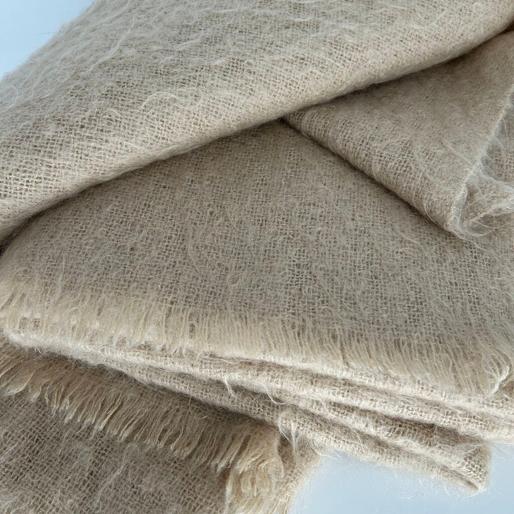 Real Mohair Throw Blanket