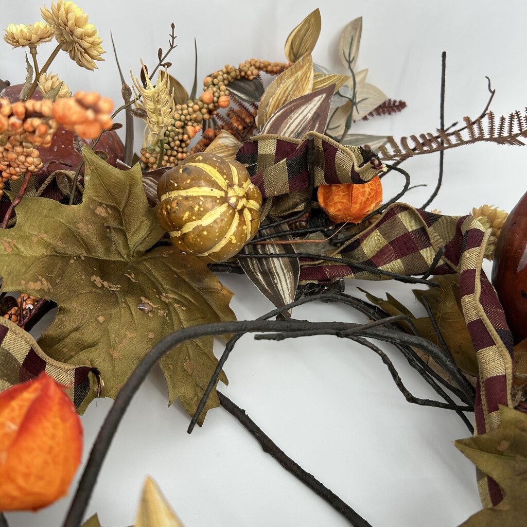 Felt Pumpkin Wreath