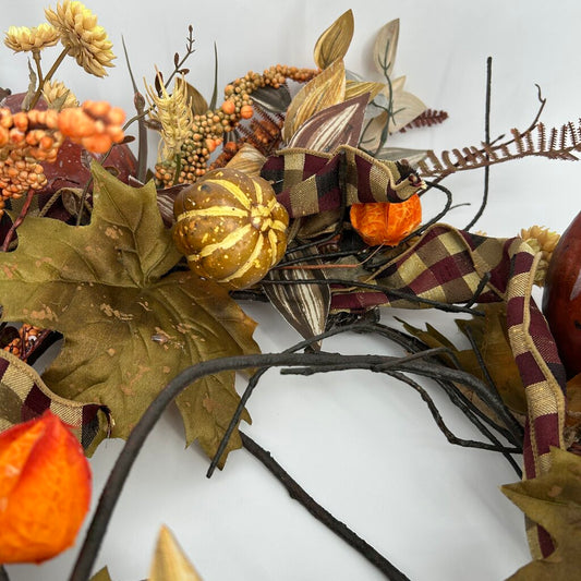 Felt Pumpkin Wreath