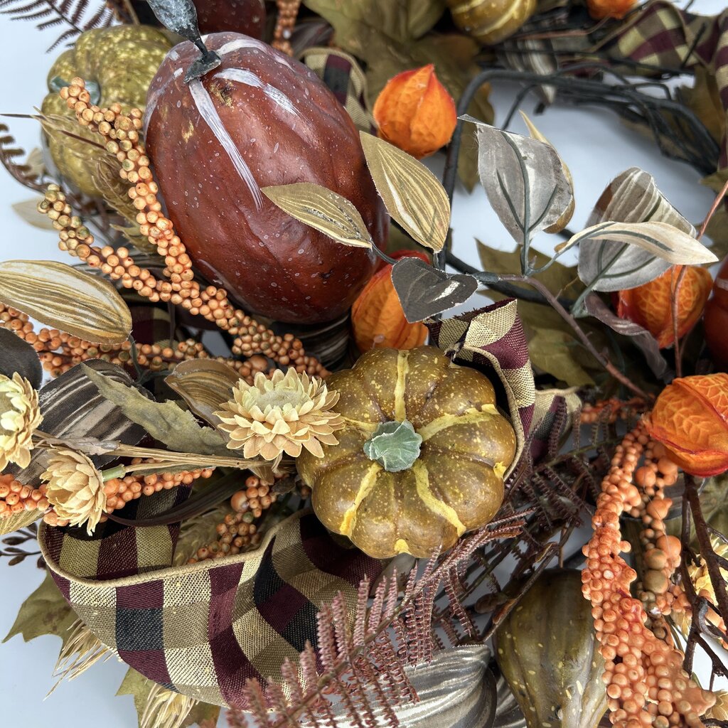 Felt Pumpkin Wreath