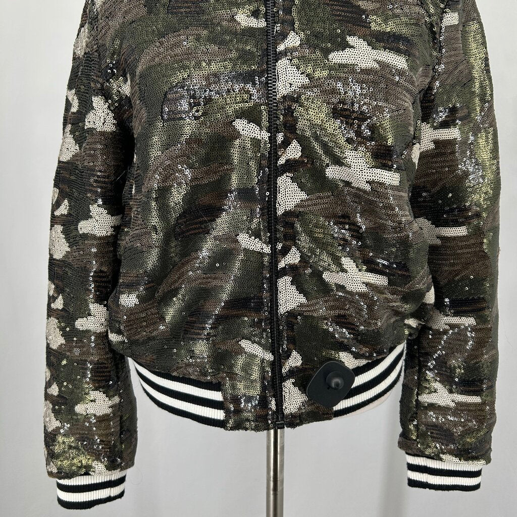Top Shop Sequin Bomber Jacket