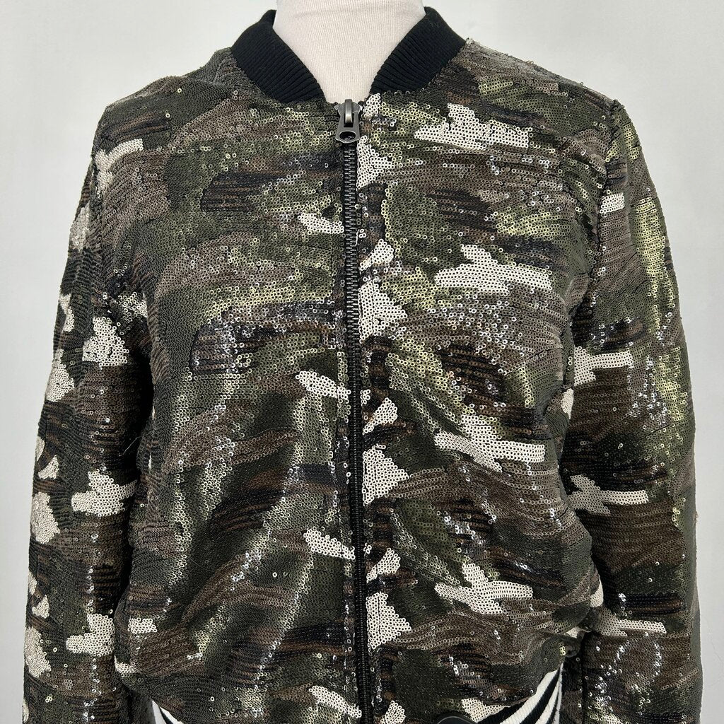 Top Shop Sequin Bomber Jacket