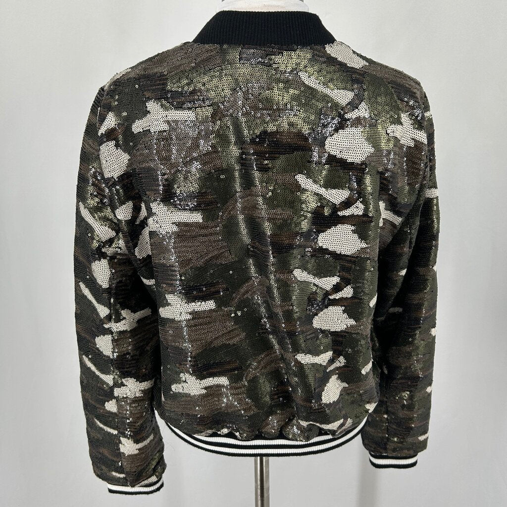 Top Shop Sequin Bomber Jacket