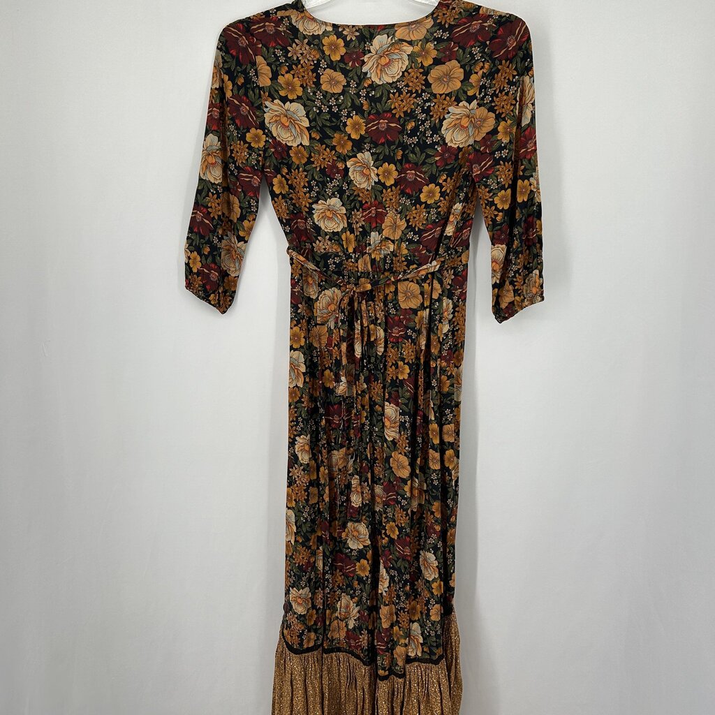Farm Floral Wrap Maxi Dress