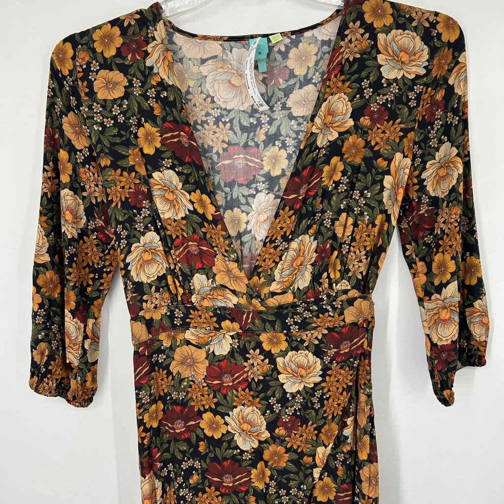 Farm Floral Wrap Maxi Dress