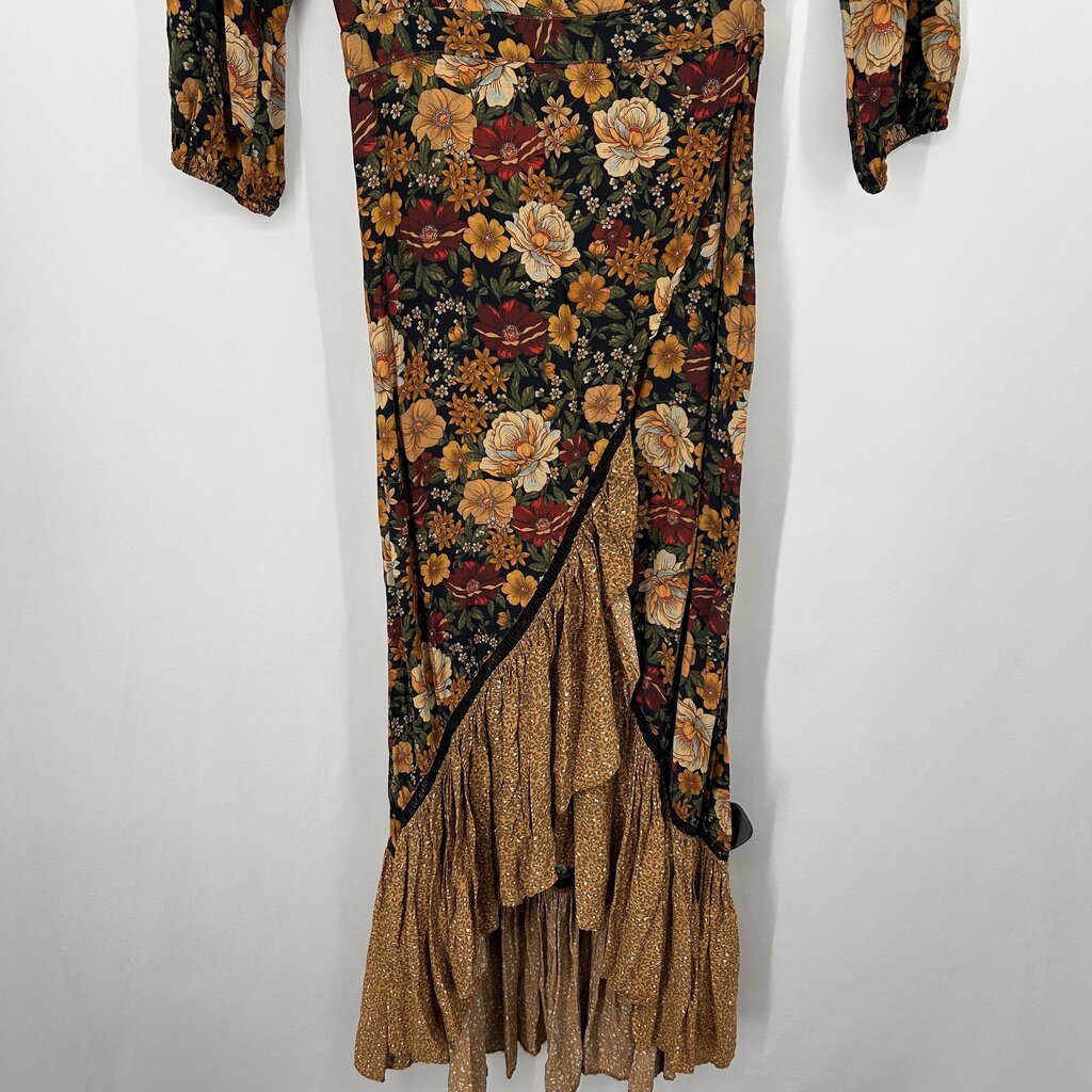 Farm Floral Wrap Maxi Dress