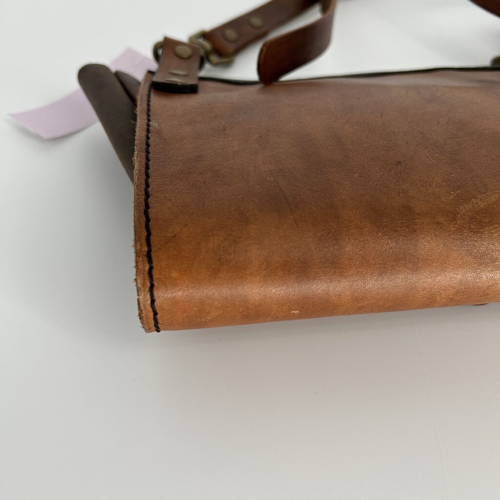 Two Tone Leather Crossbody