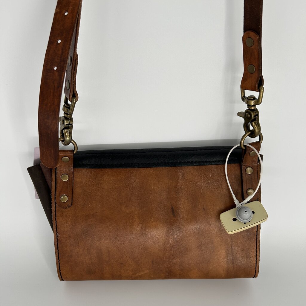 Two Tone Leather Crossbody