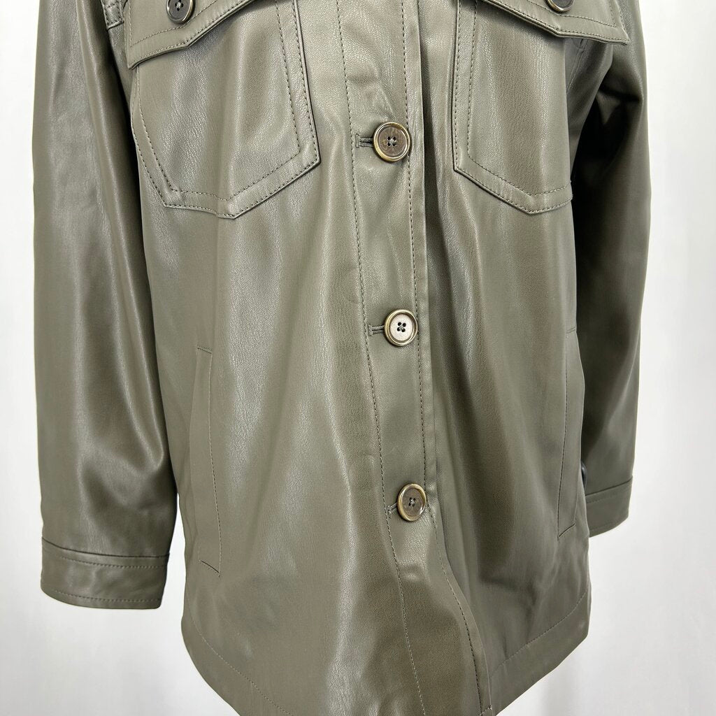 Madewell Faux Leather Shacket