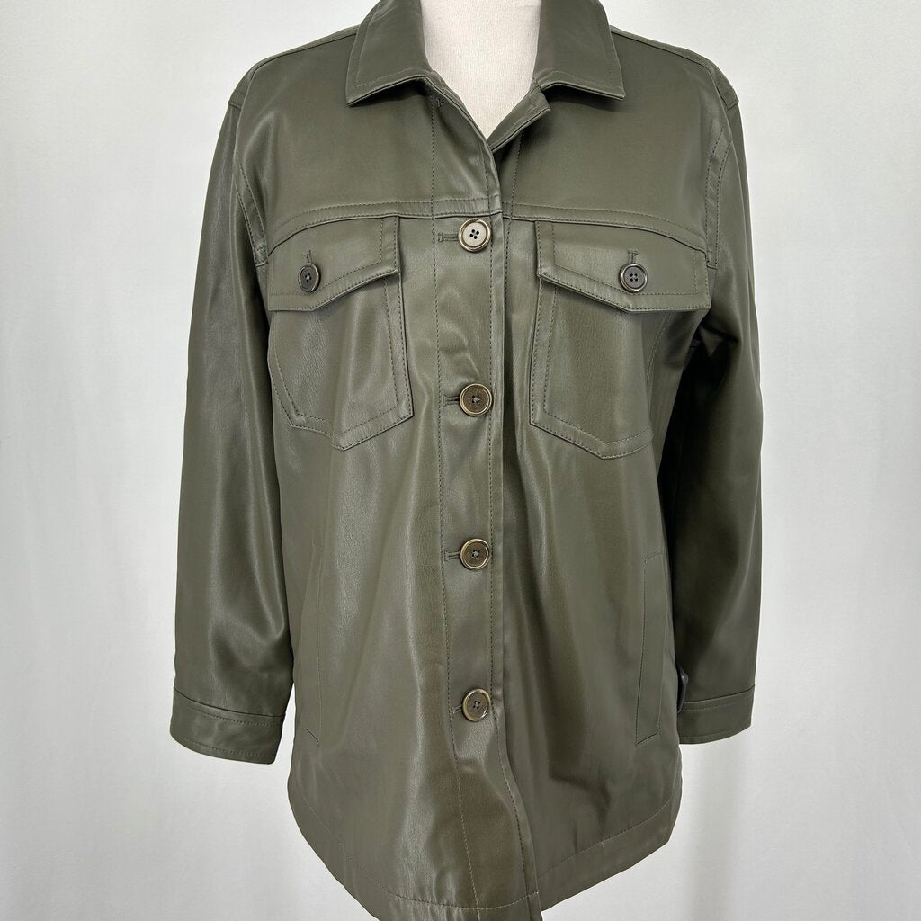 Madewell Faux Leather Shacket