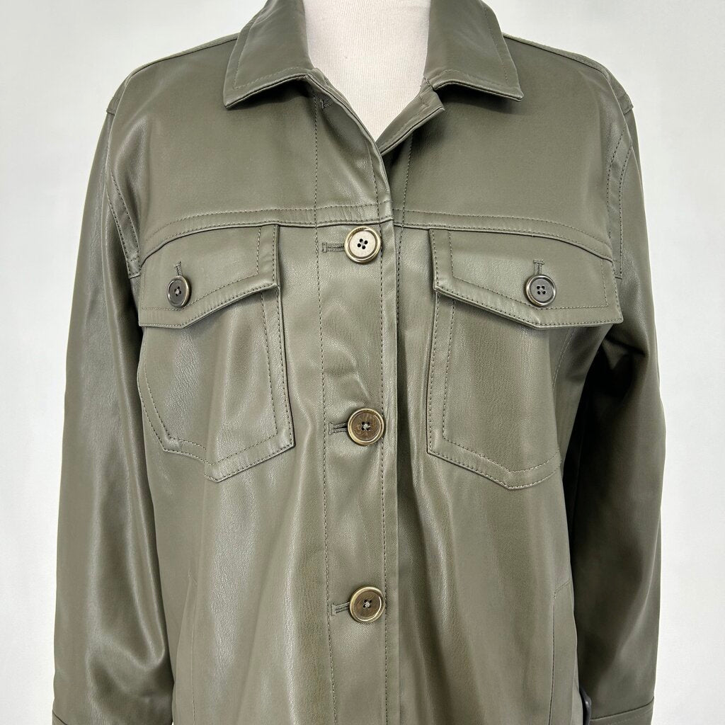 Madewell Faux Leather Shacket