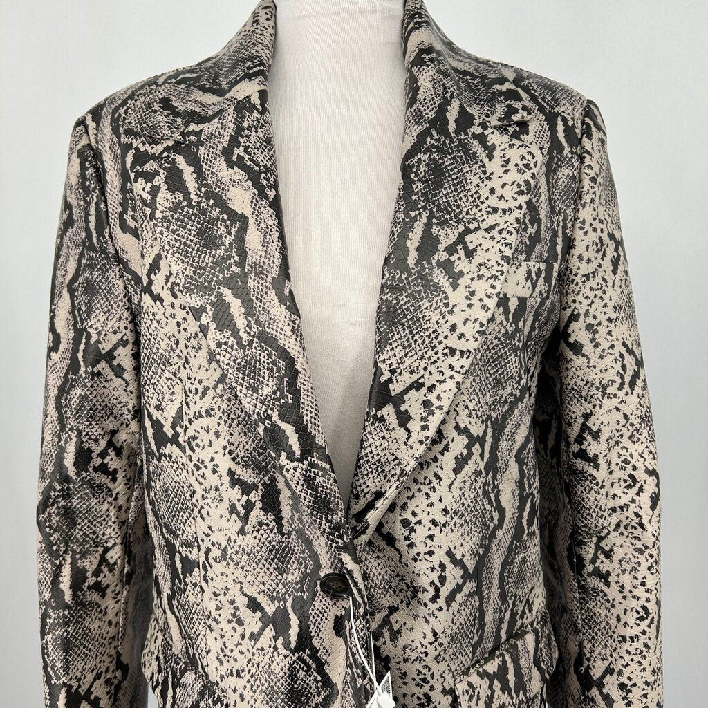MNG Croco Blazer