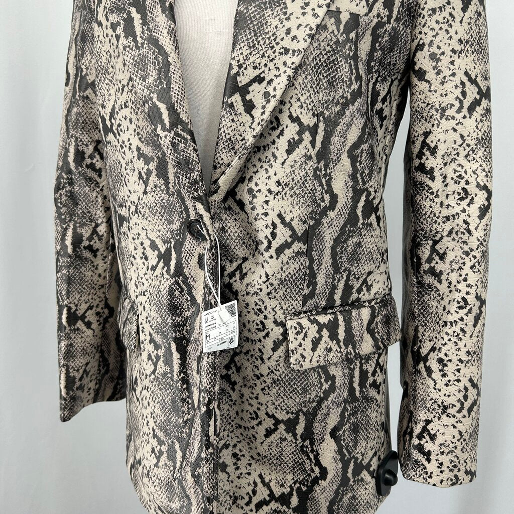 MNG Croco Blazer