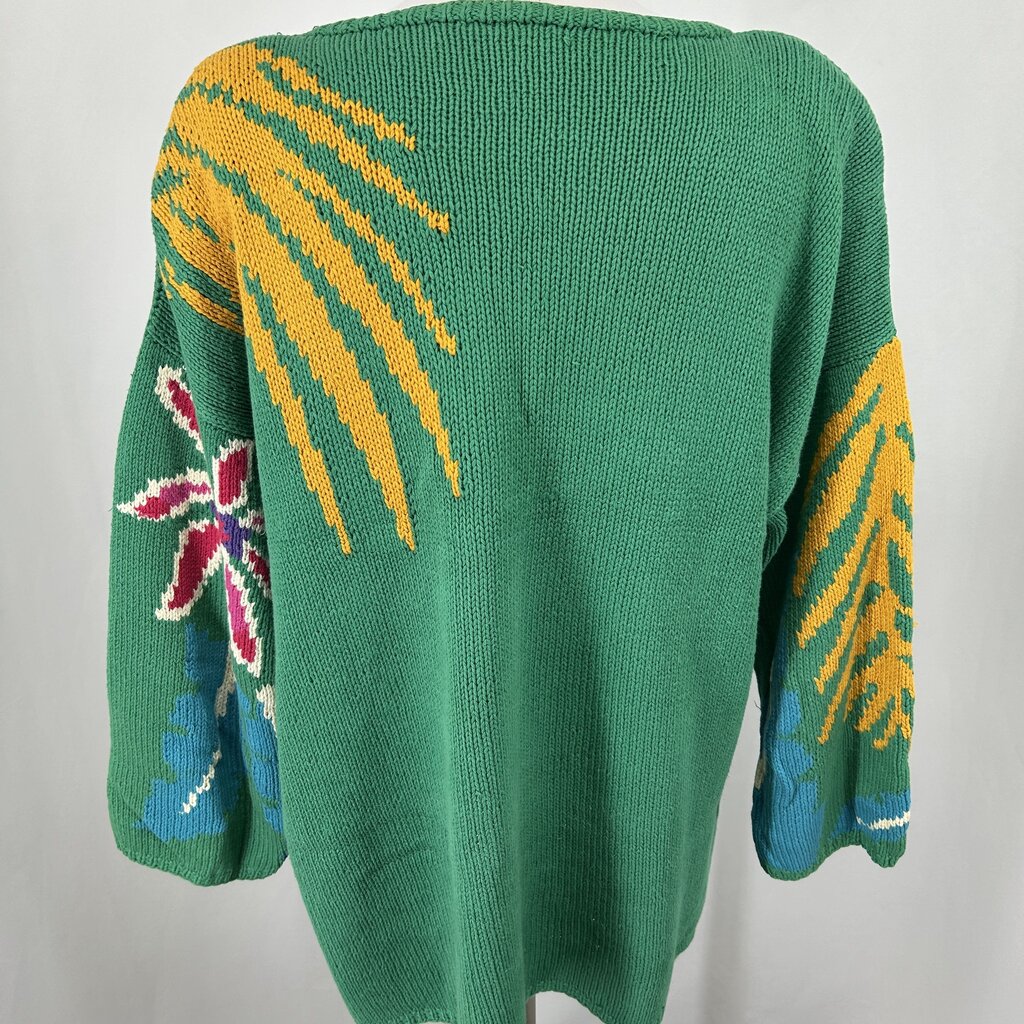 L/s Floral Sweater Over-size
