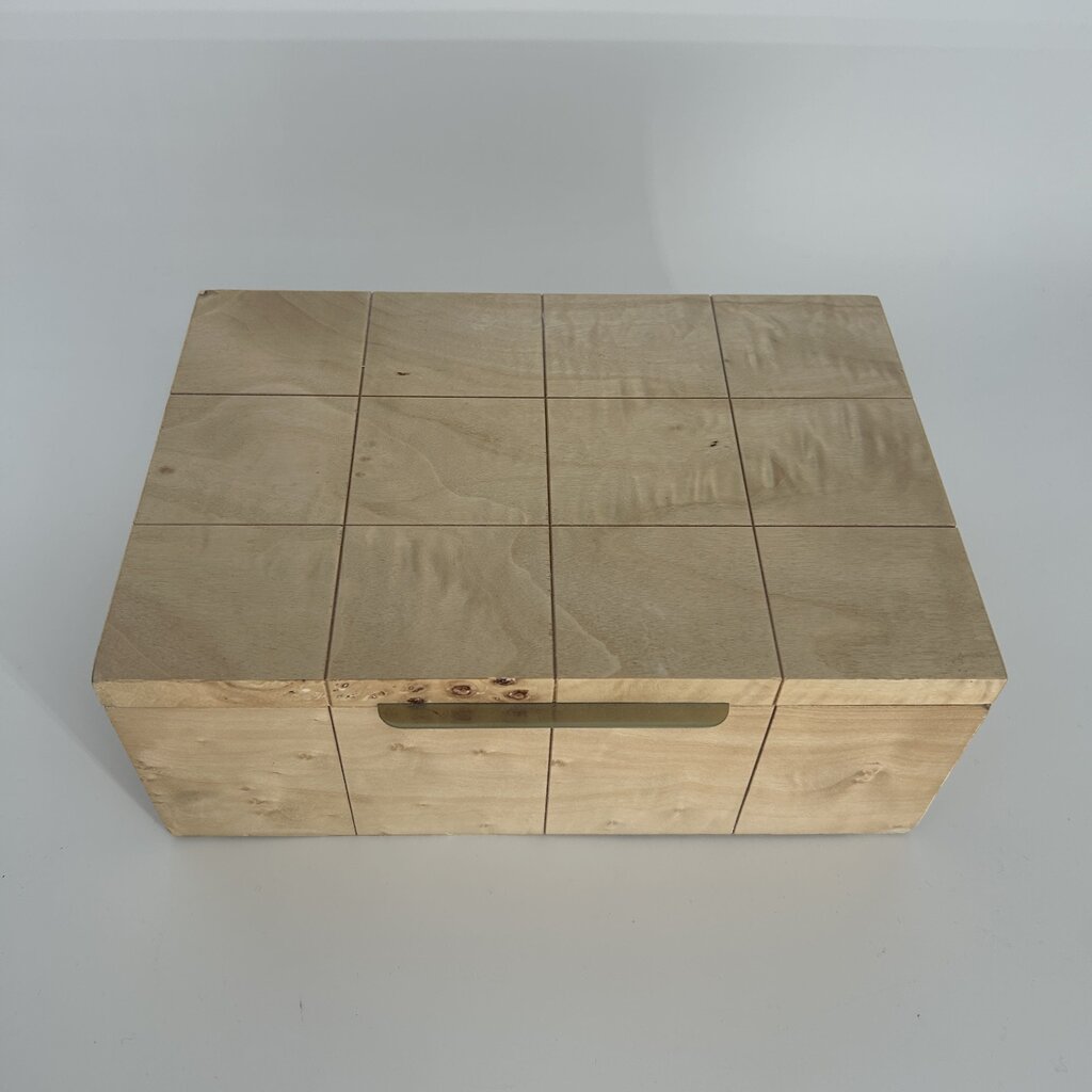 Checkered Wooden Box