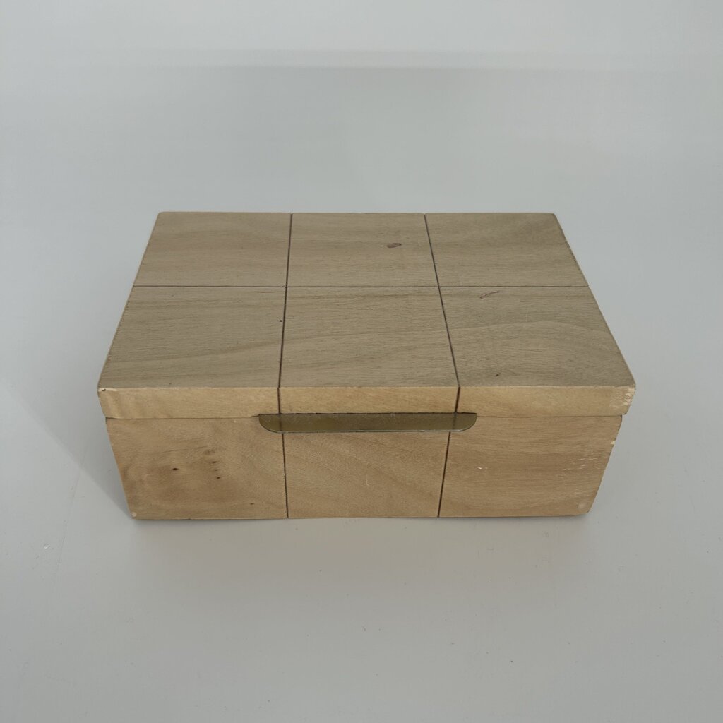 Checkered Wooden Box
