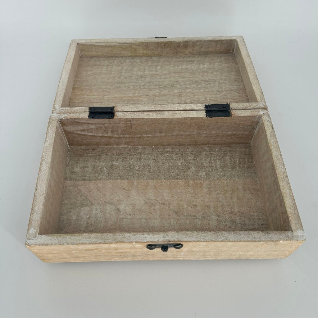 Wooden Floral Carved Box