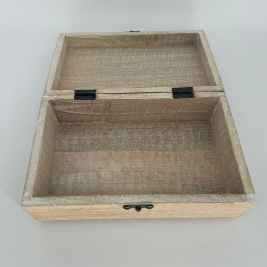 Wooden Floral Carved Box