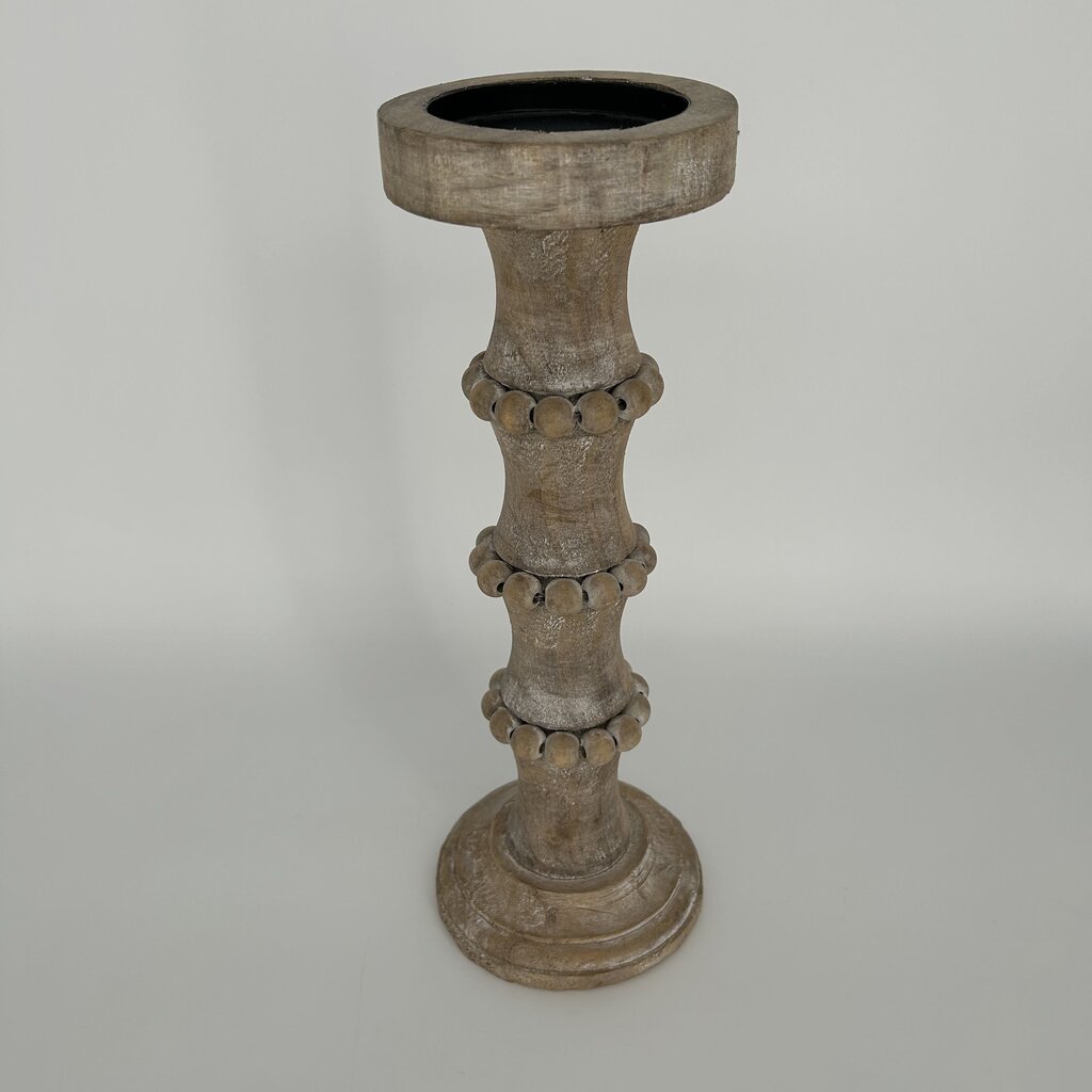 Distressed Wood Candleholder