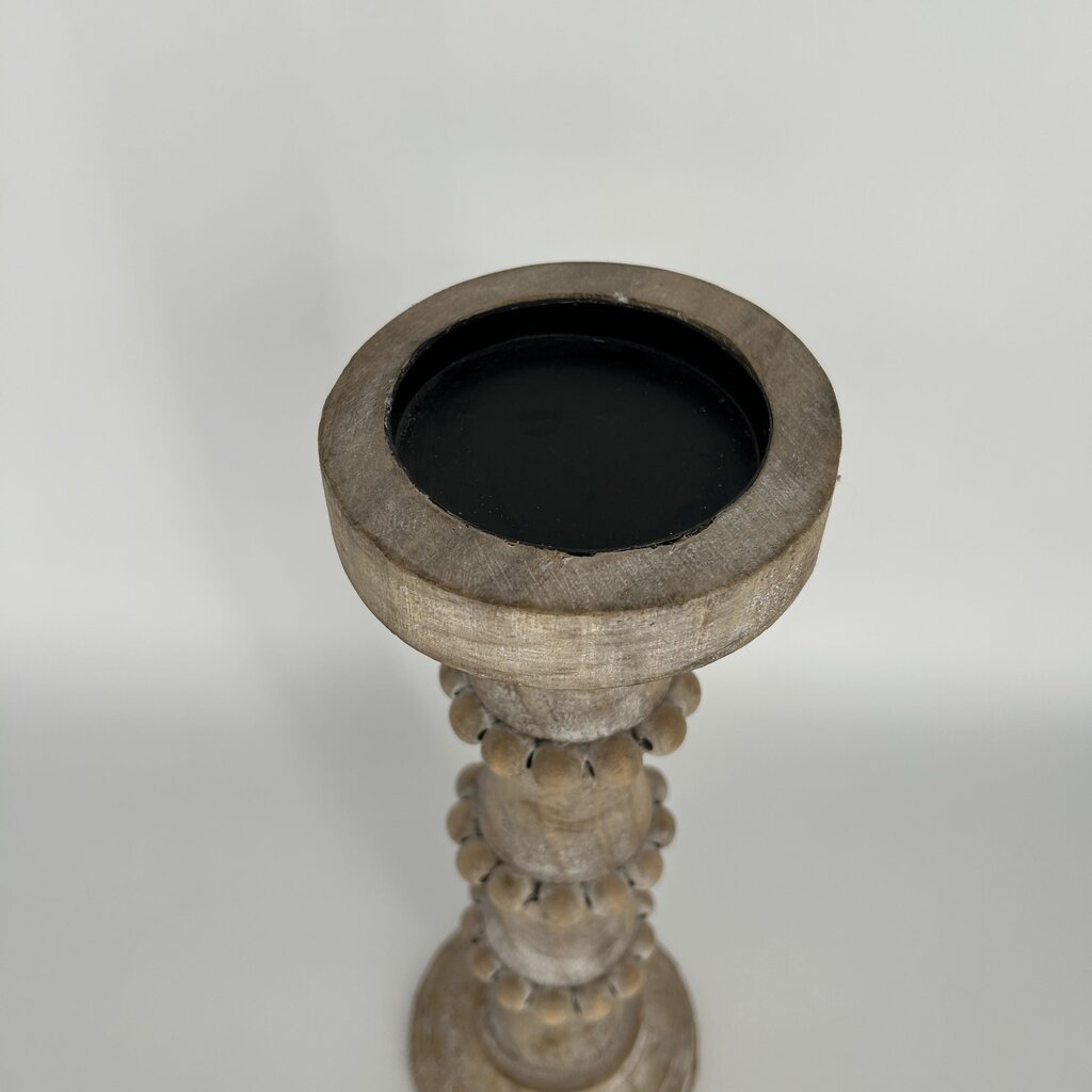 Distressed Wood Candleholder