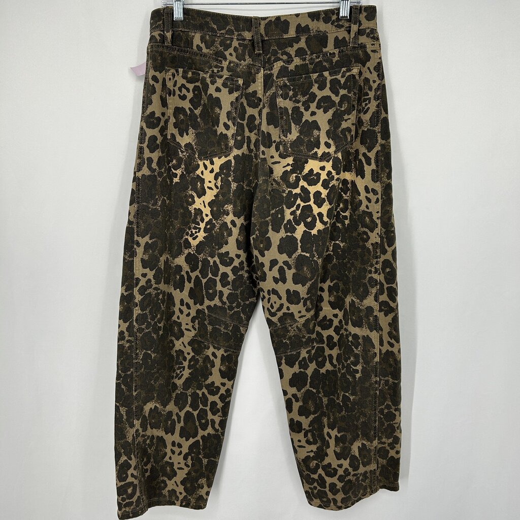 12th Tribe Animal Print Jeans