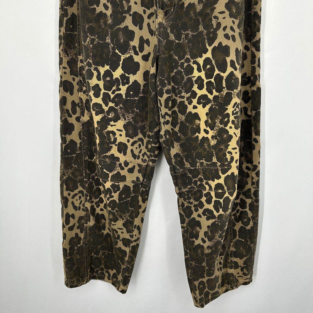 12th Tribe Animal Print Jeans