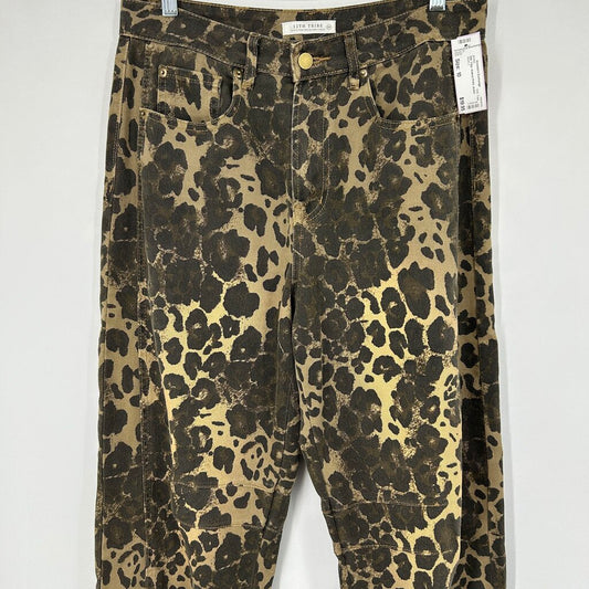 12th Tribe Animal Print Jeans
